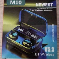 Wireless Earbuds Bluetooth M10 Damix V5.3 BT Wireless  iOS/Android NIB
