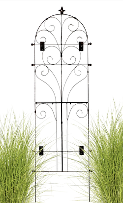 Brand New H Potter Fleur-de-Lis Wrought Iron Garden Screen Trellis