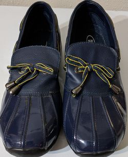 COUGAR BLUE RAIN SLIP ON DUCKS SHOES SIZE 9 M