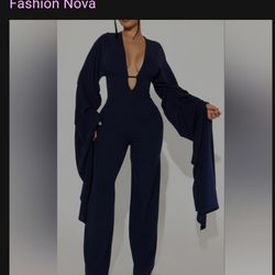 Fashion Nova - Take Me There - Navy Jumpsuit 💙