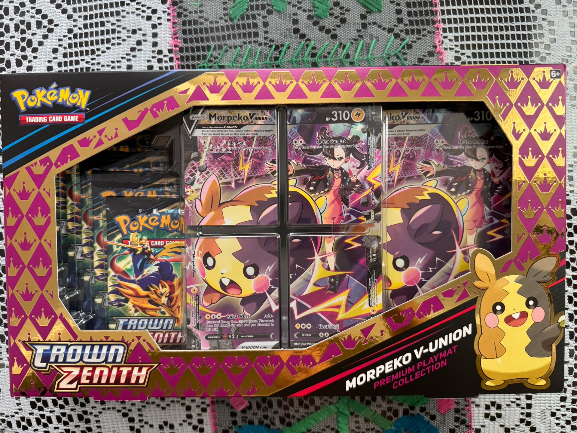 Pokémon TCG Sword And Shield Crown Zenith Morpeko V-UNION Playmat Premium Collection