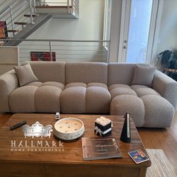 New Boucle Sectional Sofa Couches