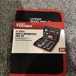 Hyper Tough 51-Piece Auto and Motorcycle Mechanic's Tool Kit