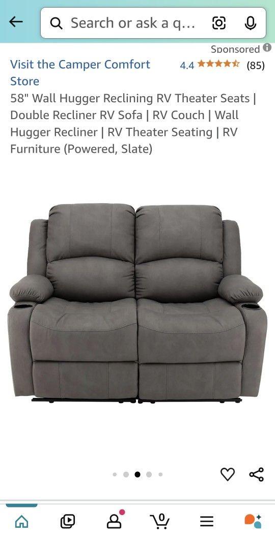 New Dual Loveseat Recliners