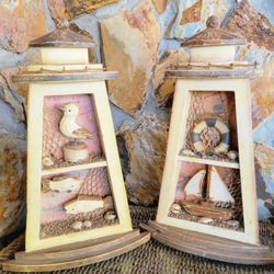 Wioden Light House Decor - 2 Available