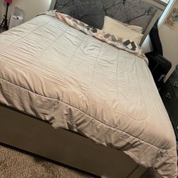 Queen Size Velvet Bed Frame