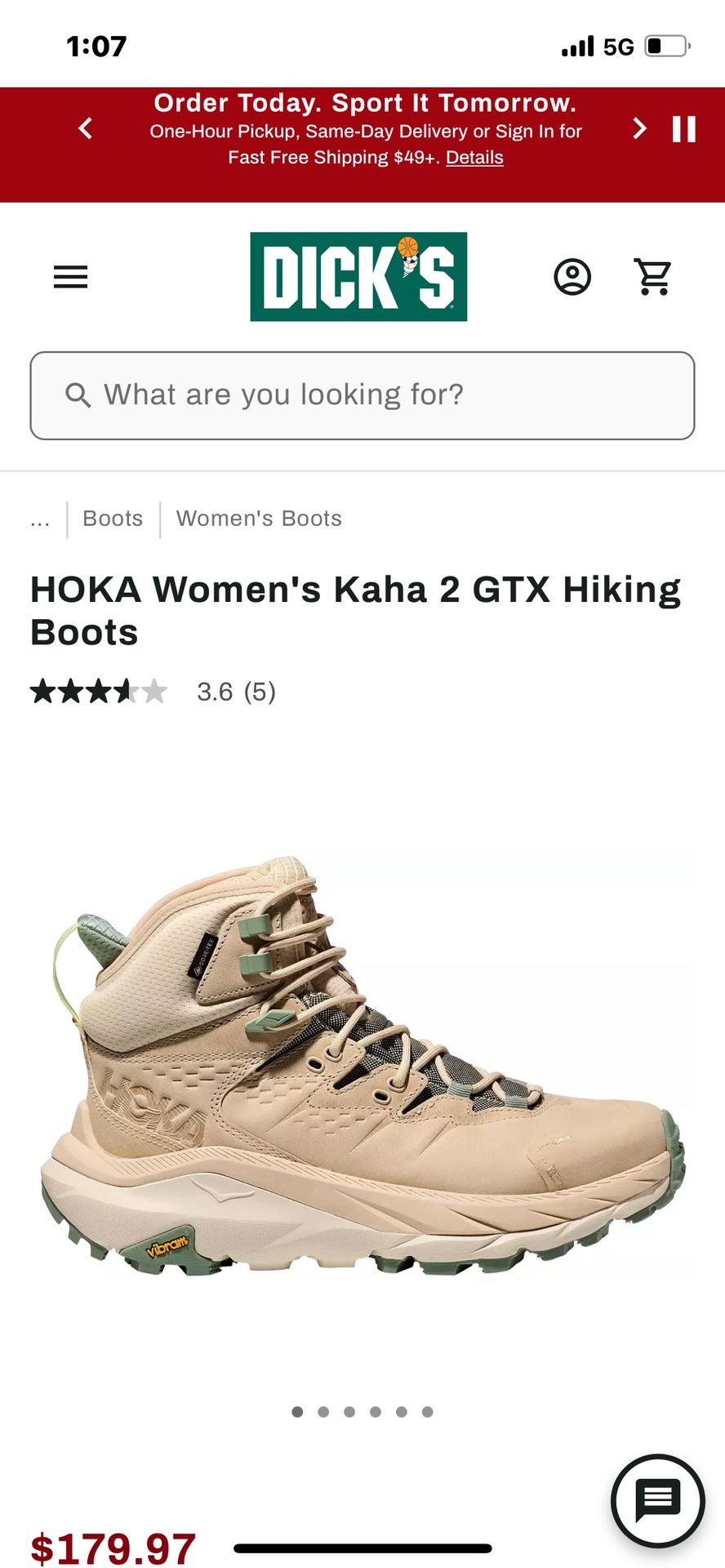 HOKA Women's Kaha 2 GTX Hiking Boots