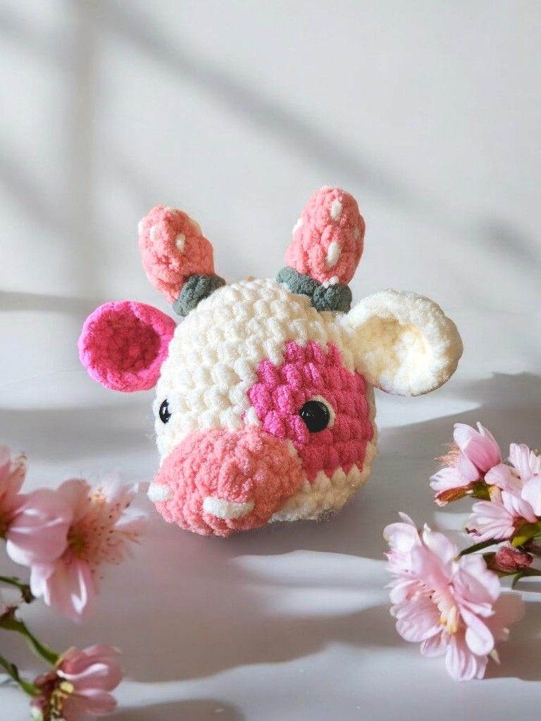 Strawberry Cow Head