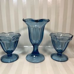3x Anchor Hocking  Dessert Glasses Heavy 🥂 