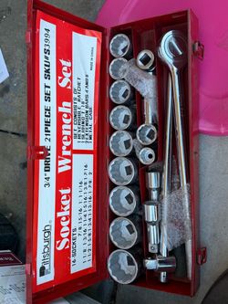 Pittsburgh 21-Piece 3/4" Drive Socket Wrench Set