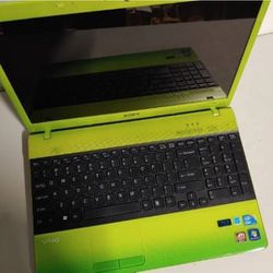 Sony Vaio Neon Green Rare Laptop I5