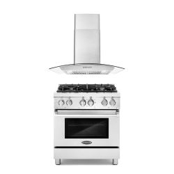 LUXURY KITCHEN APPLIANCES - New Open Box RANGE OVEN COOKTOP HOOD 