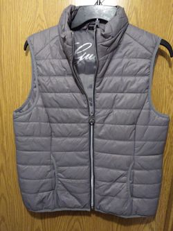 Guess puffer vest Size medium Worn once, just like NEW Guess Gray $35
