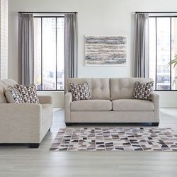 2pc Sofa Loveseat 