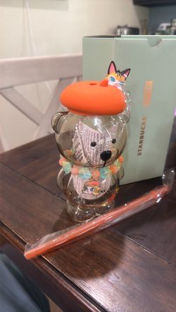 Starbucks Pop Mart Molly Bearista Glass