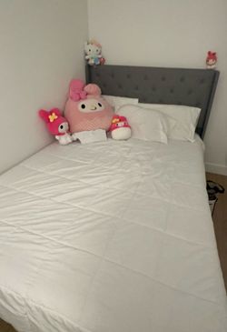 Full size bed and mattress
