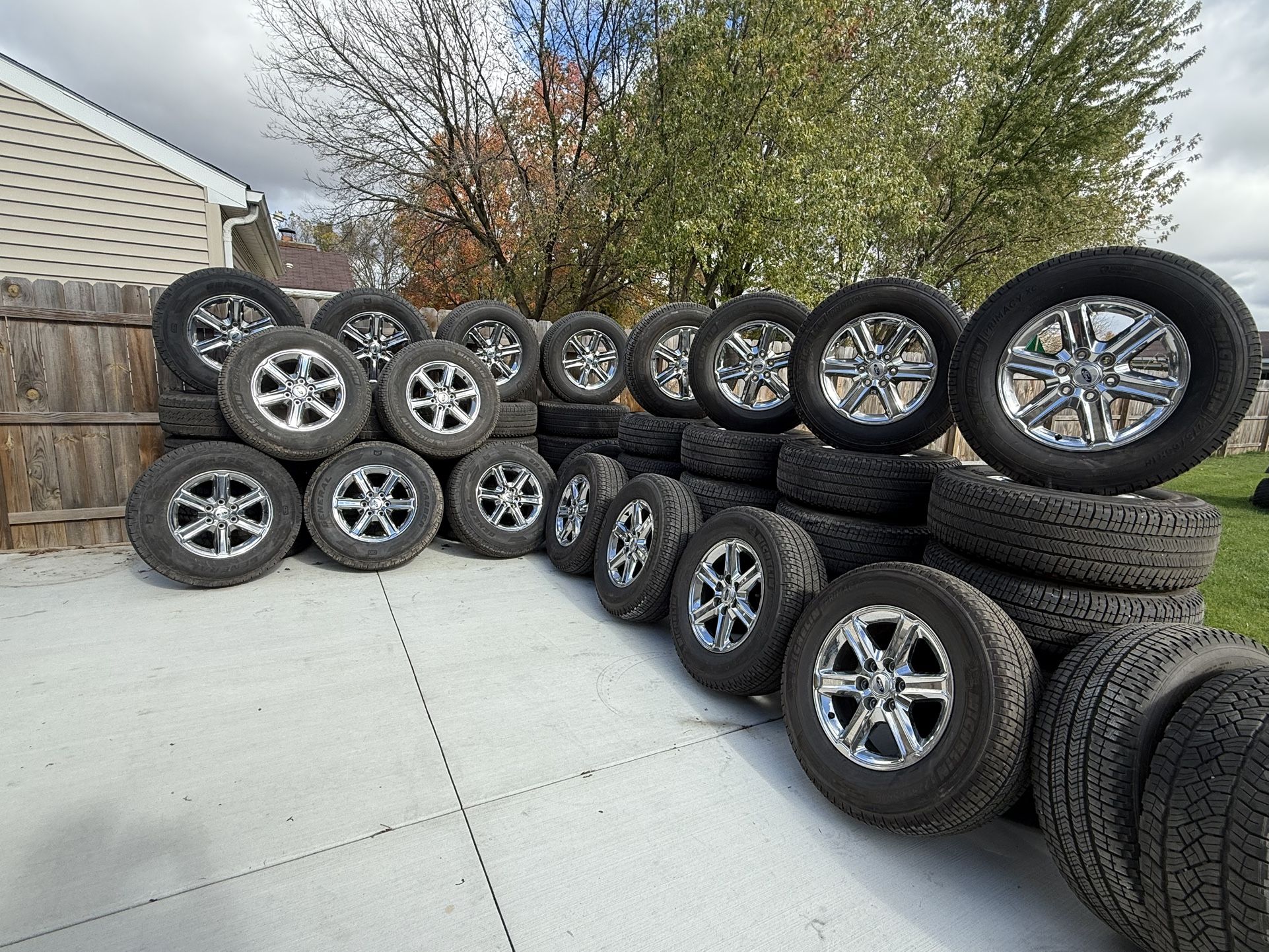 18” chrome F-150 Wheels/Tires