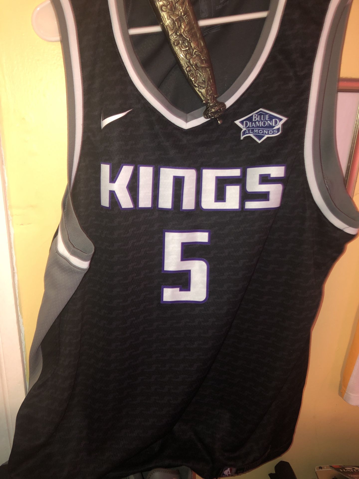 Sacromento Kings jersey and Backstage pass and unused ticket