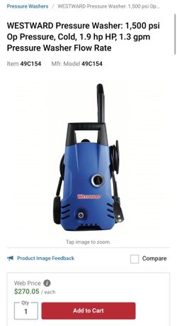 Westward Pressure Washer 