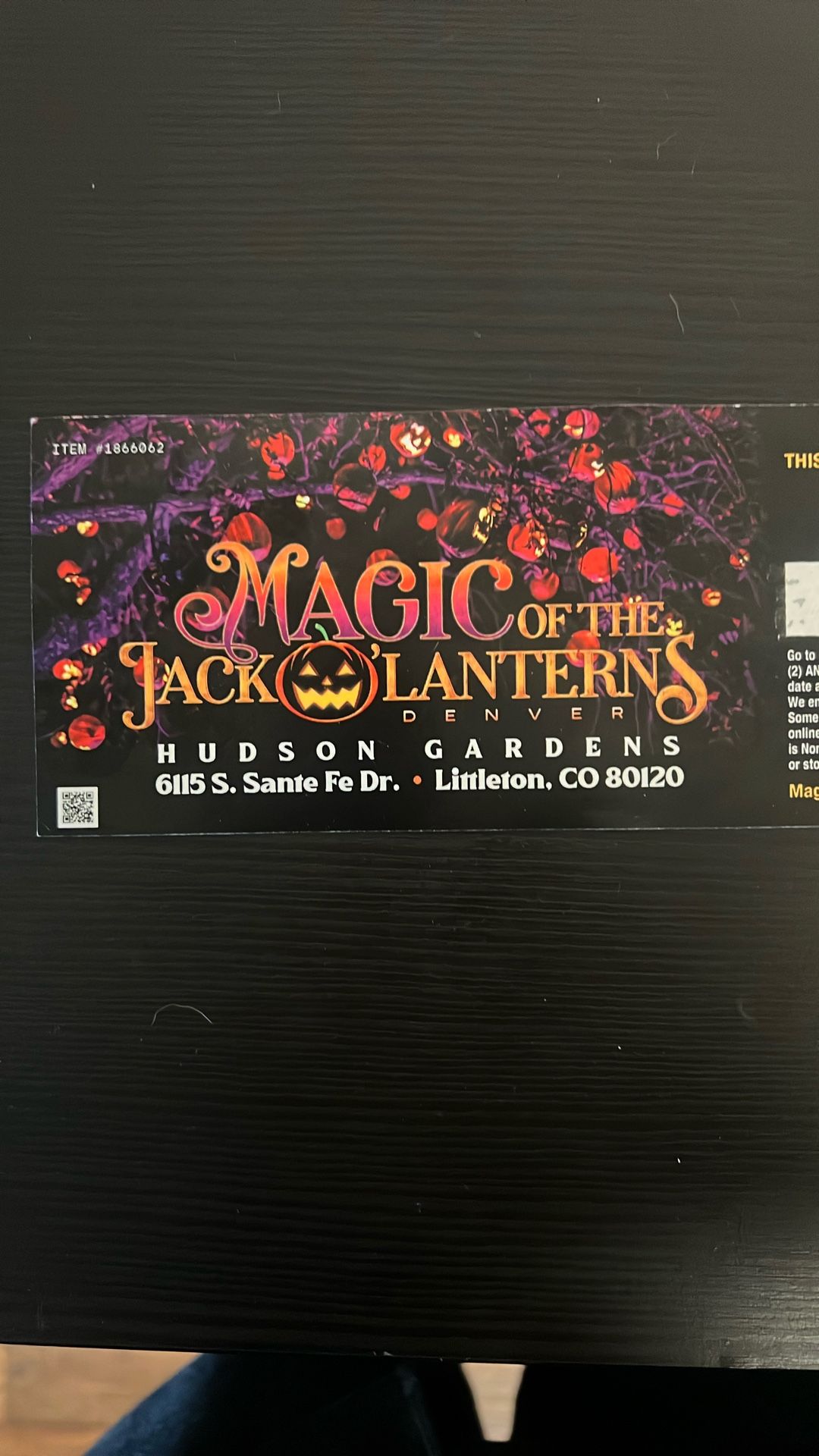 2 Ticket For Magic Of The Jack A Lanter 