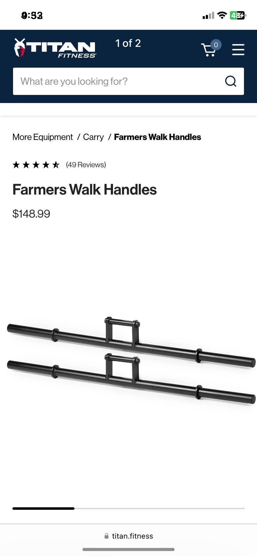 Farmer Carries Strongman Gym Weightlifting Equipment