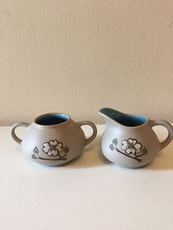 Pigeon Forge Pottery Sugar & Creamer