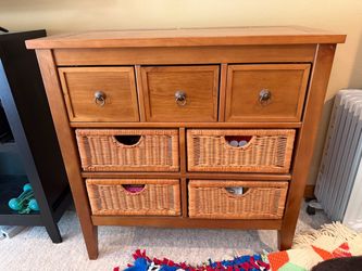 Wood / Wicker Dresser