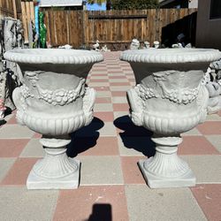New Flower Pots Made Out Of Cement Perfect Gift 🎁 