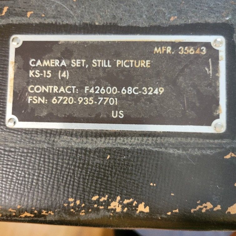 Rare military camera case, missing a Leica, with parts 1969