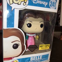 Funko Pop Disney #241 Belle Beauty and The Beast Diamond Collection/HotTopic