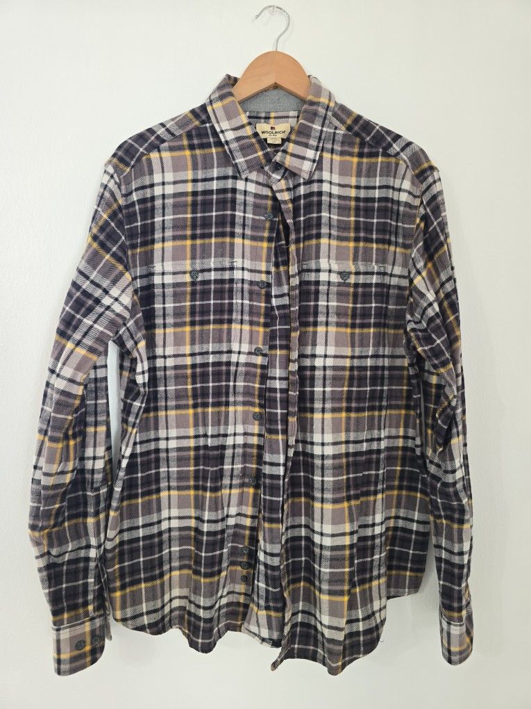 CINCH Red Plaid Western Long Sleeve Shirt Size L