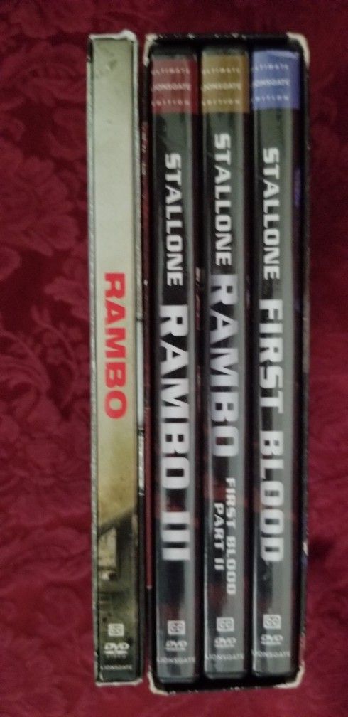 RAMBO COLLECTION - Ultimate Edition (3 DVDs) & The Fight Continues (2 DVDs)