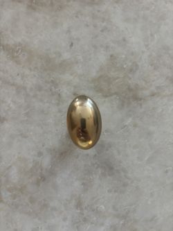 Rejuvenation Large Brass Oval Knob