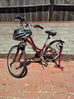 Bicycle and helmet