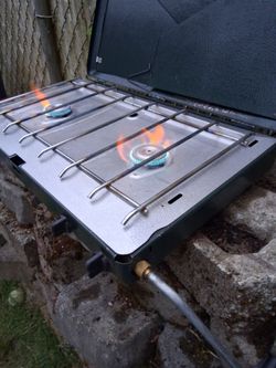2 burner propane stove