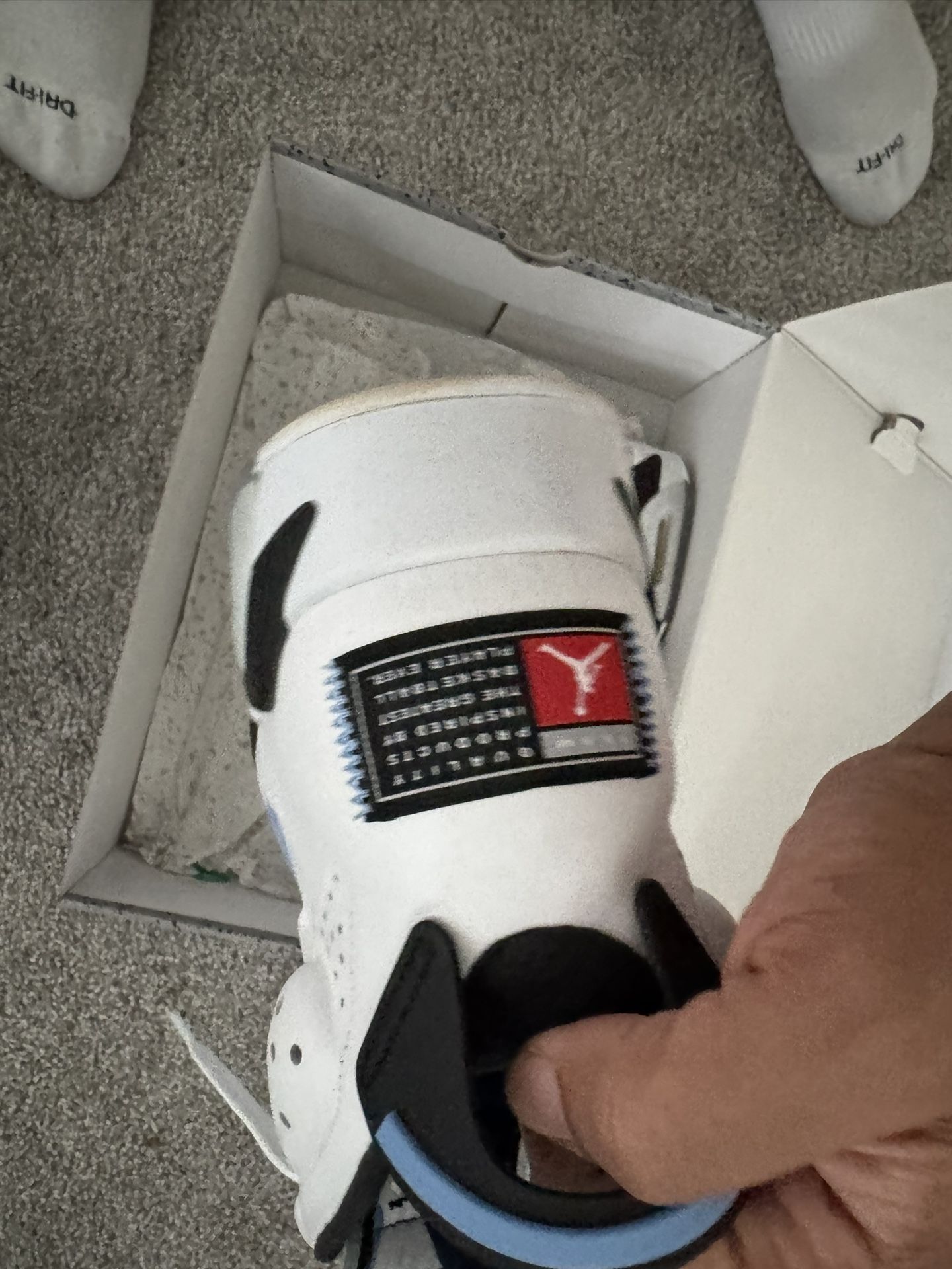 Jordan Unc Retro 6 Size 9
