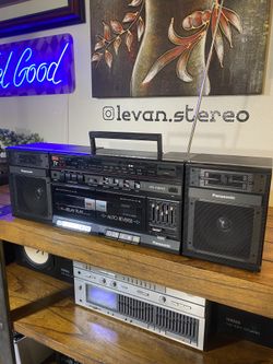 Vintage 1980s Panasonic RX-CW43 Ghetto Blaster Boombox – Mint Condition Japanese Icon | Line-In Ready 🔥