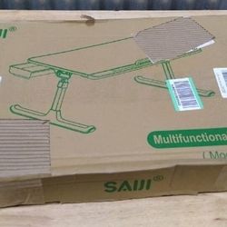 Saiji Multifunctional Folding Table Model K7-M Black, New in Box, 23.6x12.8x.4in