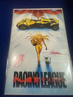 M1 Racing League. #1. 2x Signed  Jae Lee