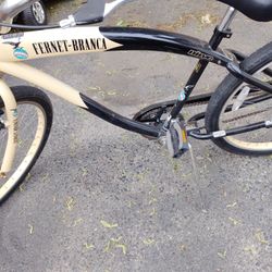 Fernet Branca beach cruiser bike