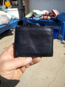 Levi's brand leather bi-fold wallet