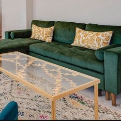 Green Velvet Sleeper Sofa-Like New Pull-Out Bed | Bed Bath & Beyond | Pickup Only