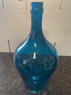 Blue Glass Jugs Bottles Vases