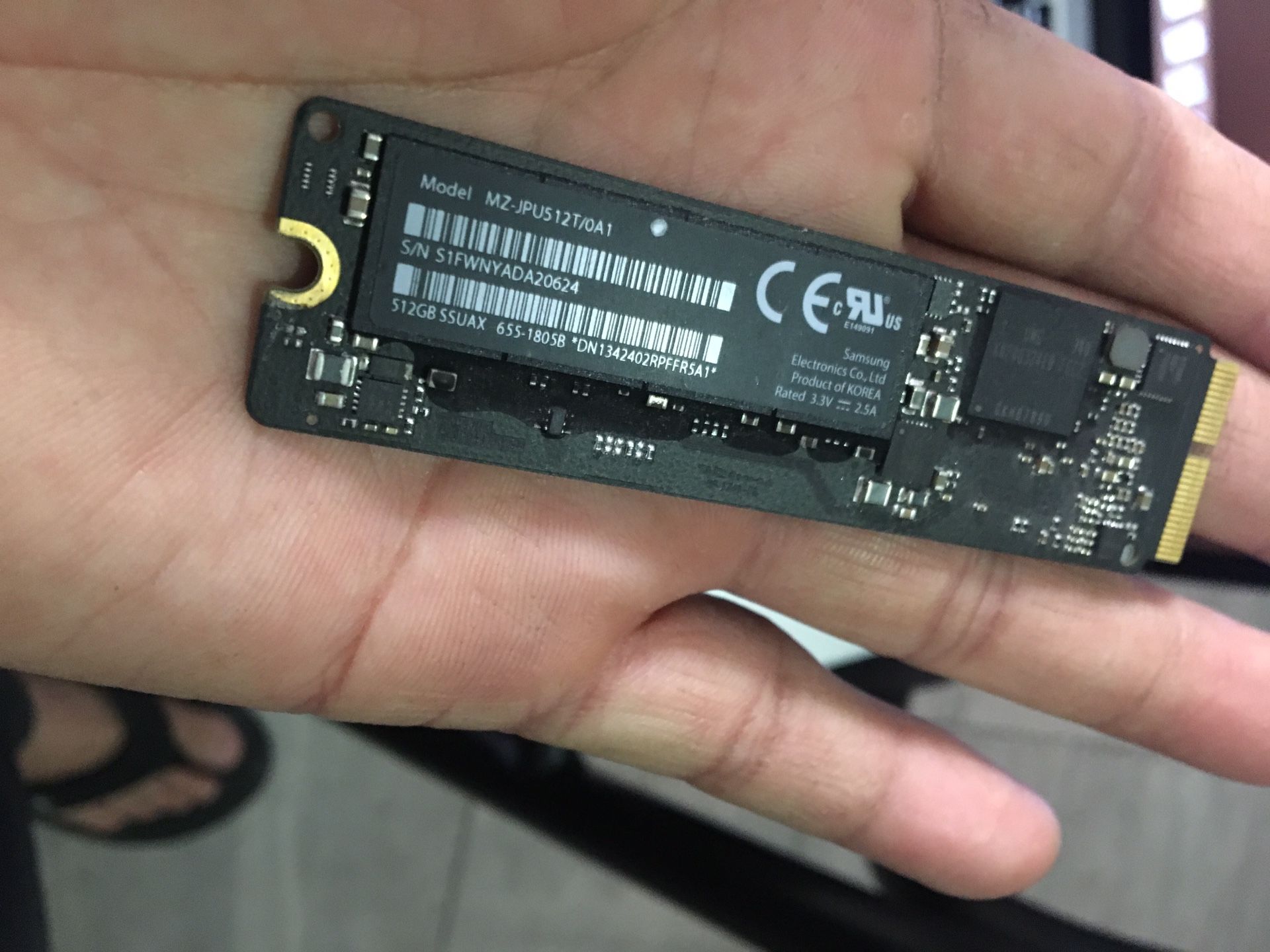 Flash storage for MacBook Pro 500 GB