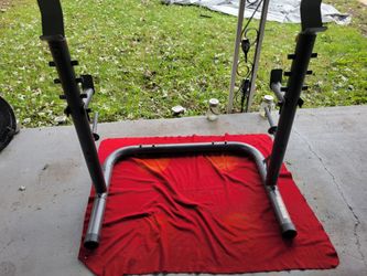 WEIDER SQUAT RACK WITH SAFETY HOOKS
11525 S HALSTED/ 7111.S WESTERN
60$ CASH ONLY AS IS