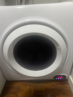 White Compact Electric Clothes Dryer