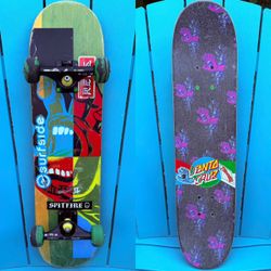 Santa Cruz Hand Blocker 7.25" Mini Complete Skateboard Independent Hollow Trucks