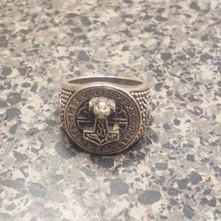 Sterling Silver Norse Ring 