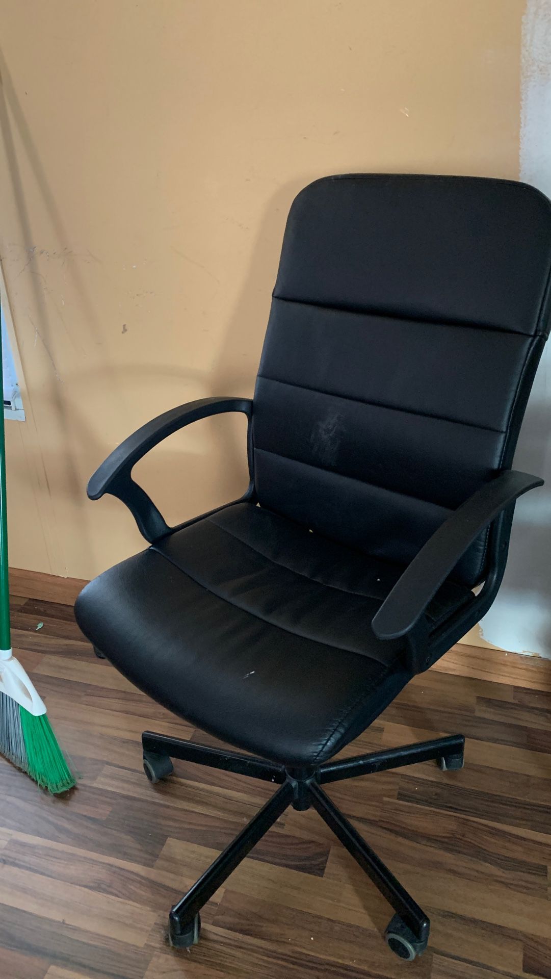 Leather computer desk chair