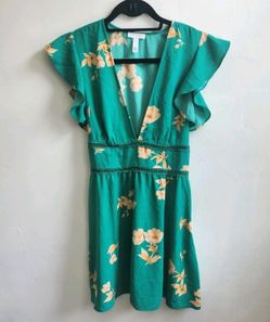 Leith Short Sleeve Floral Shift Dress Size S
